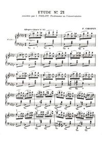 Etude N°21 - Frederic Chopin